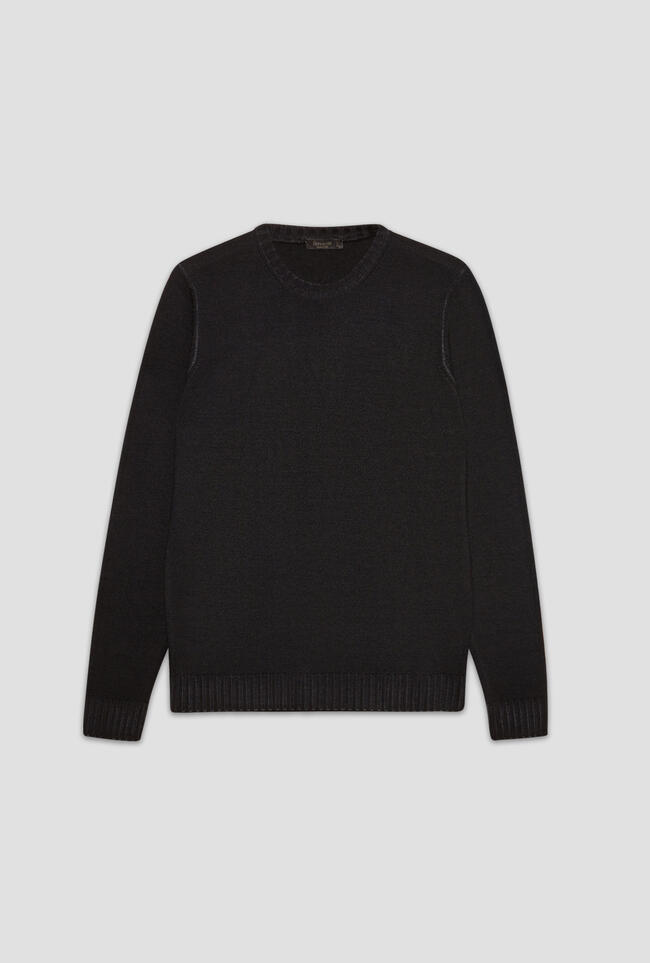 Garmentn dyed two yarn crew neck ESSENTIAL - Ferrante | img vers.1300x/